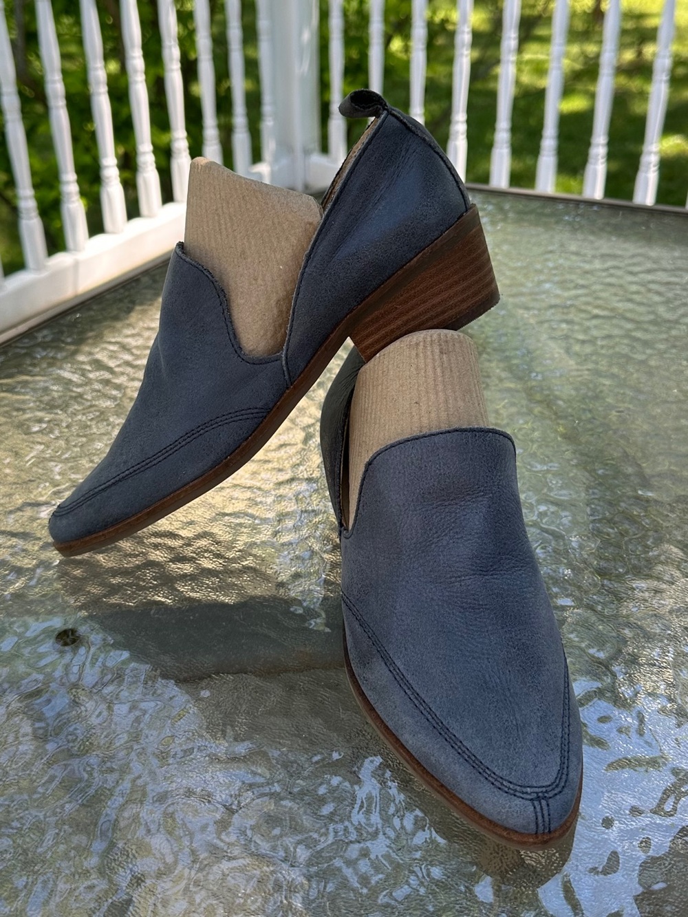 Lucky Brand Nubuck Leather Slip-ons